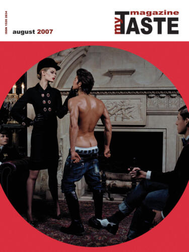 goły DSQUARED na okładce